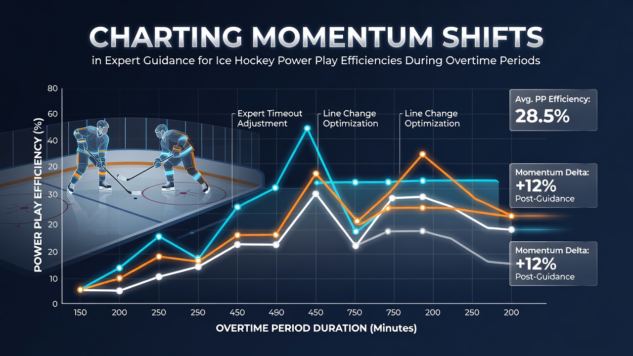 Ice hockey players battling during an overtime power play situation on the rink