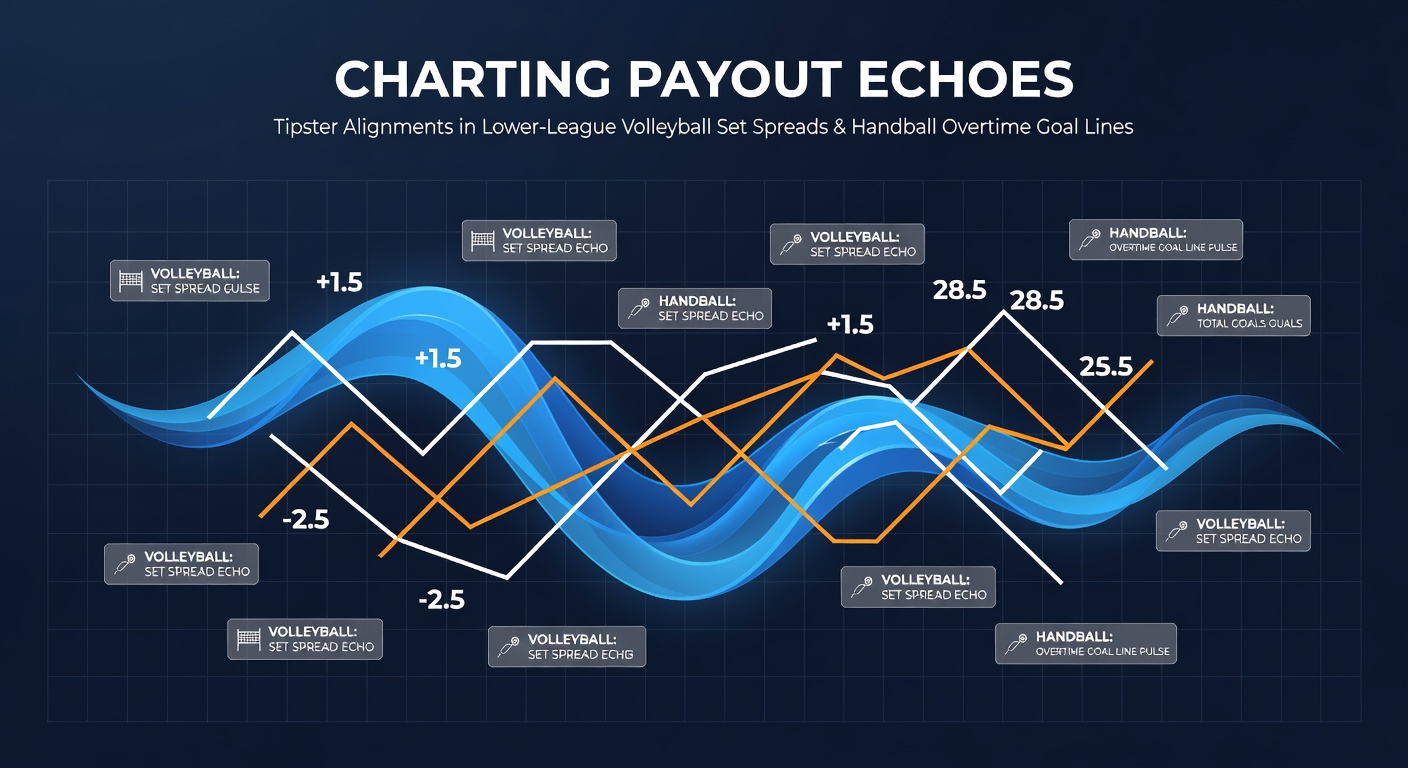 Analysis chart showing tipster alignment patterns across volleyball and handball betting markets