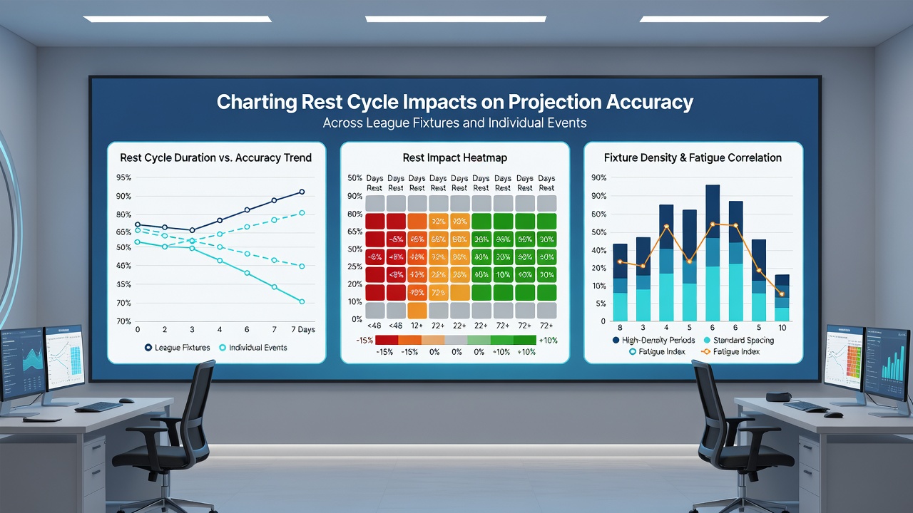 Graph comparing rest intervals to accuracy rates in NBA and tennis projections