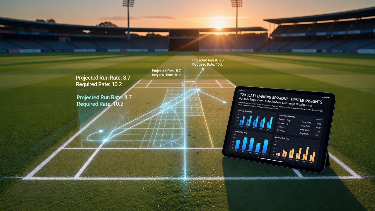 Cricket Crease Calculations: Tipster Insights into Run Rate Props During T20 Blast Evening Sessions