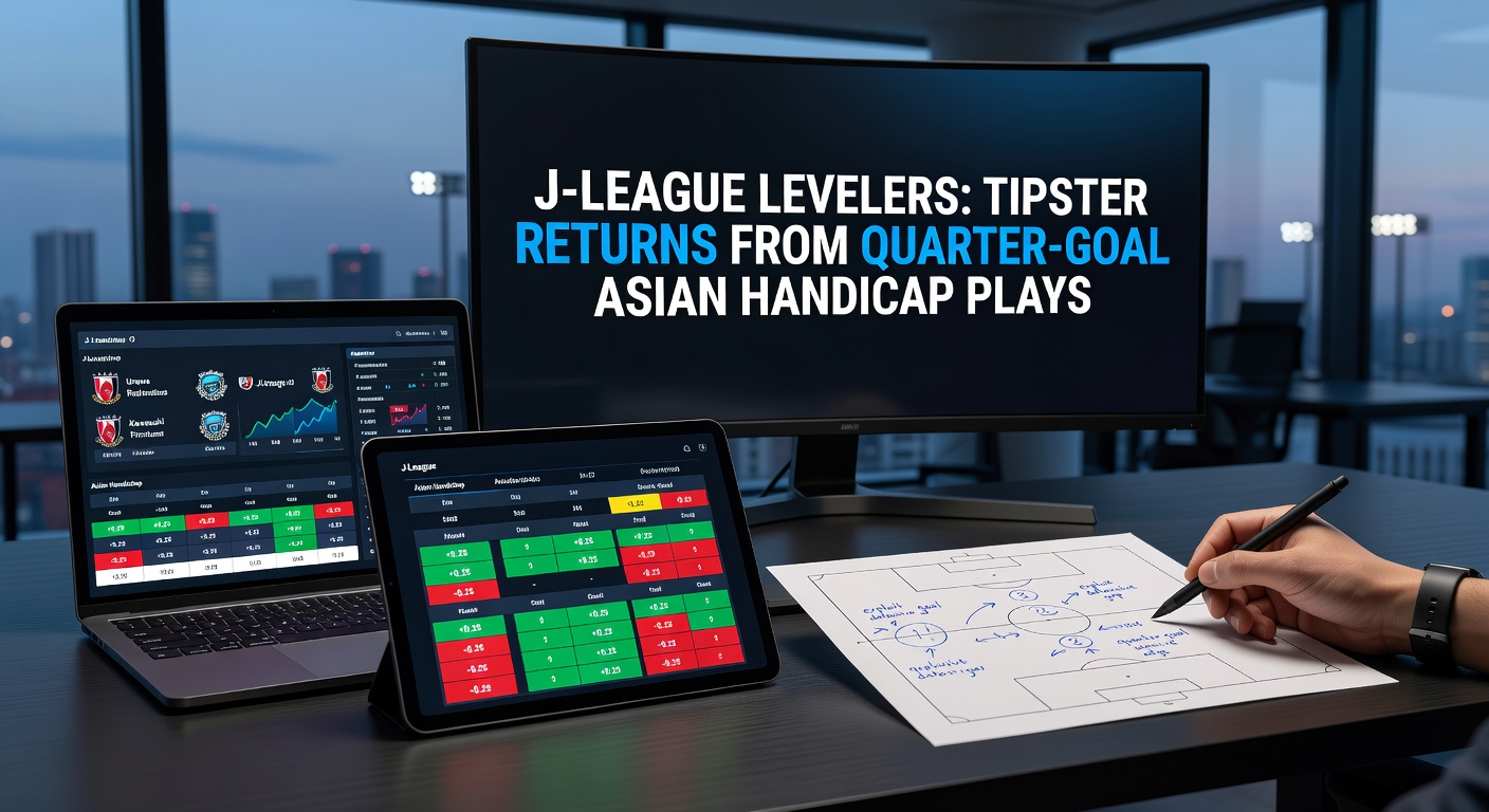 J-League match action showing tight scoreline and tactical play, highlighting quarter-goal handicap opportunities