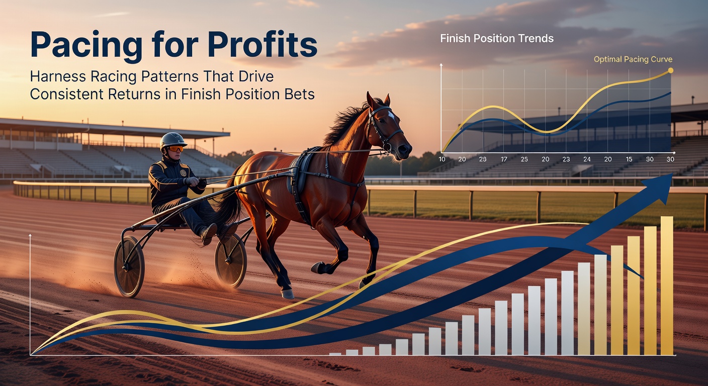 Harness racing pacers thundering down the stretch in a tight finish position battle at a major track