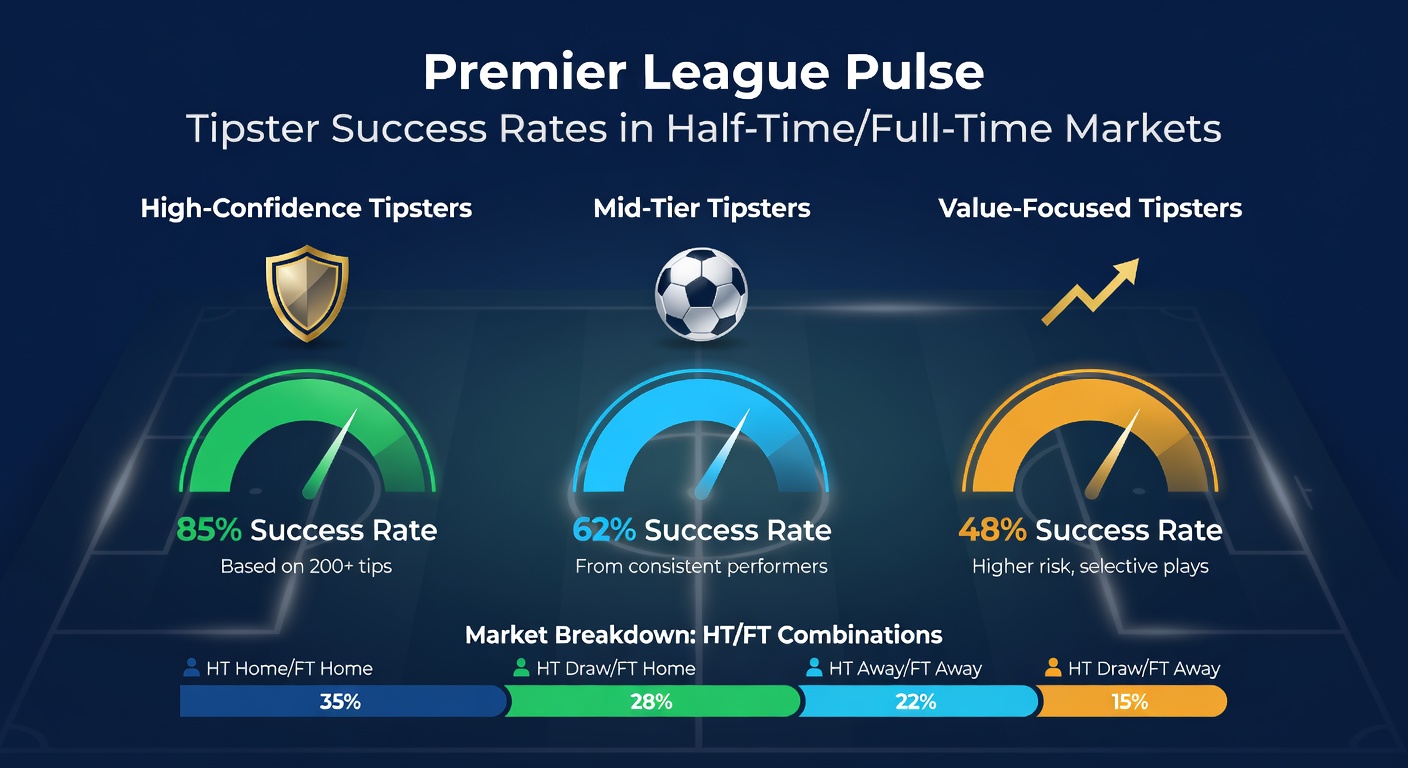 Graph showing Premier League half-time/full-time betting outcomes from recent seasons, highlighting draw-draw and home-home trends