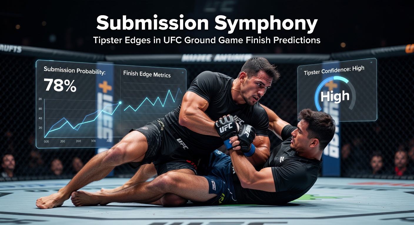 Close-up of a UFC submission hold during a pivotal ground exchange, highlighting technique and fighter strain