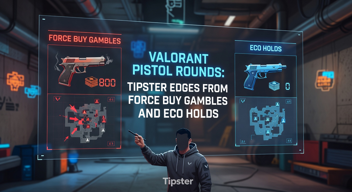 Valorant players executing a pistol round force buy on Ascent map, showing aggressive weapon upgrades mid-round