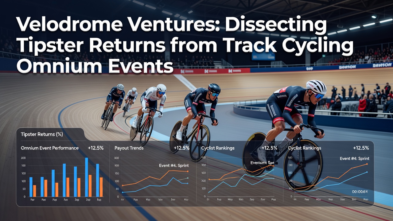 Track cycling omnium event at a velodrome with cyclists competing in the points race discipline