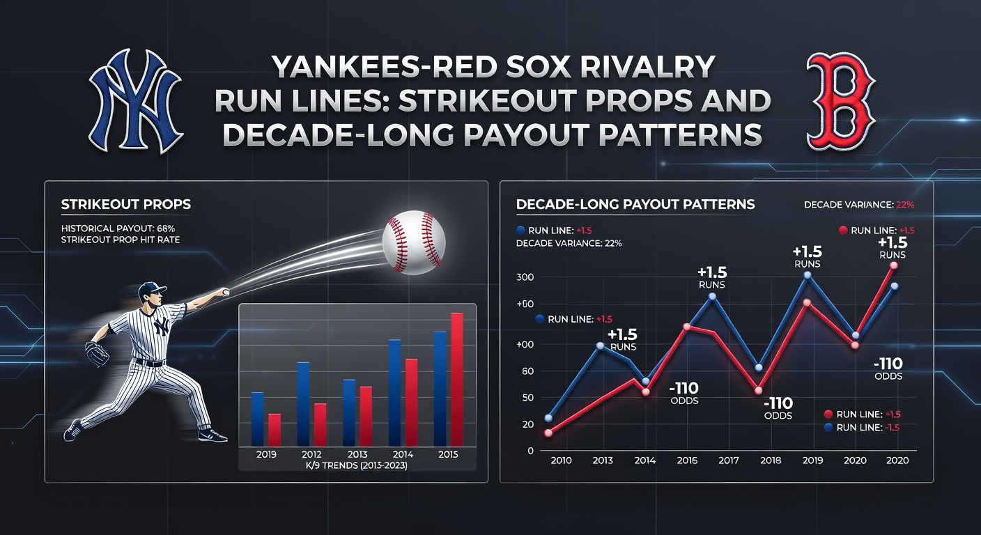 Chart displaying decade-long strikeout prop payouts in Yankees-Red Sox series